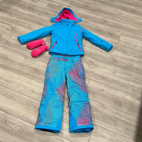 Spyder Other - Spyder ski snow jacket pants gloves girls Sz 12